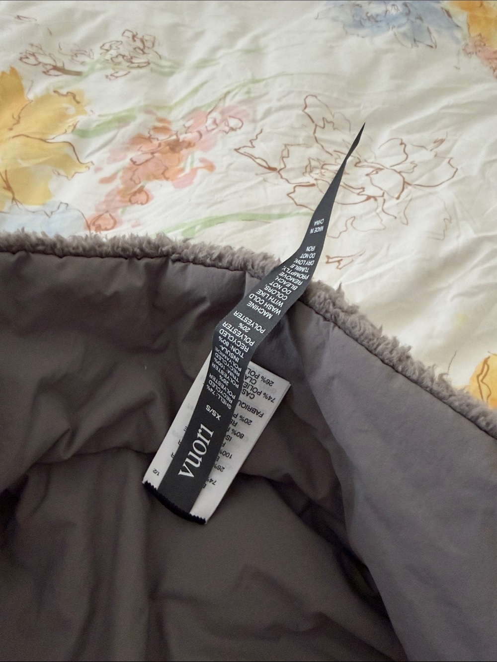 Vuori Women's Charcoal Gray Teddy Jacket - Picture 2 of 5